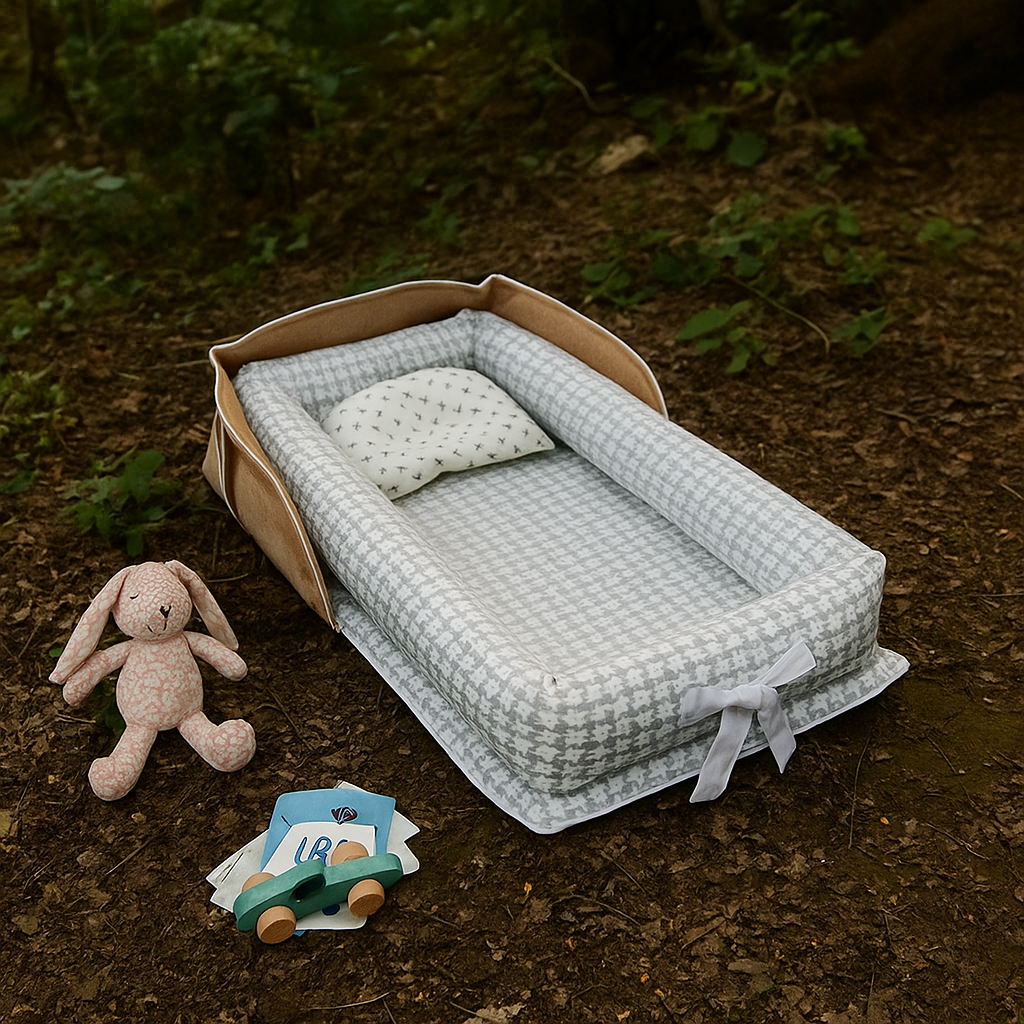 سرير أطفال قابل للطي مثالي للنوم والسفر  مريح وآمن للأطفال