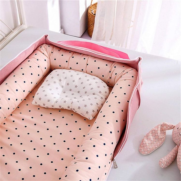 سرير أطفال قابل للطي مثالي للنوم والسفر  مريح وآمن للأطفال